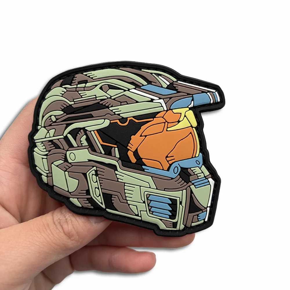 Parche gancho y bucle PVC camuflaje para casco mecánico táctico - imagen 4