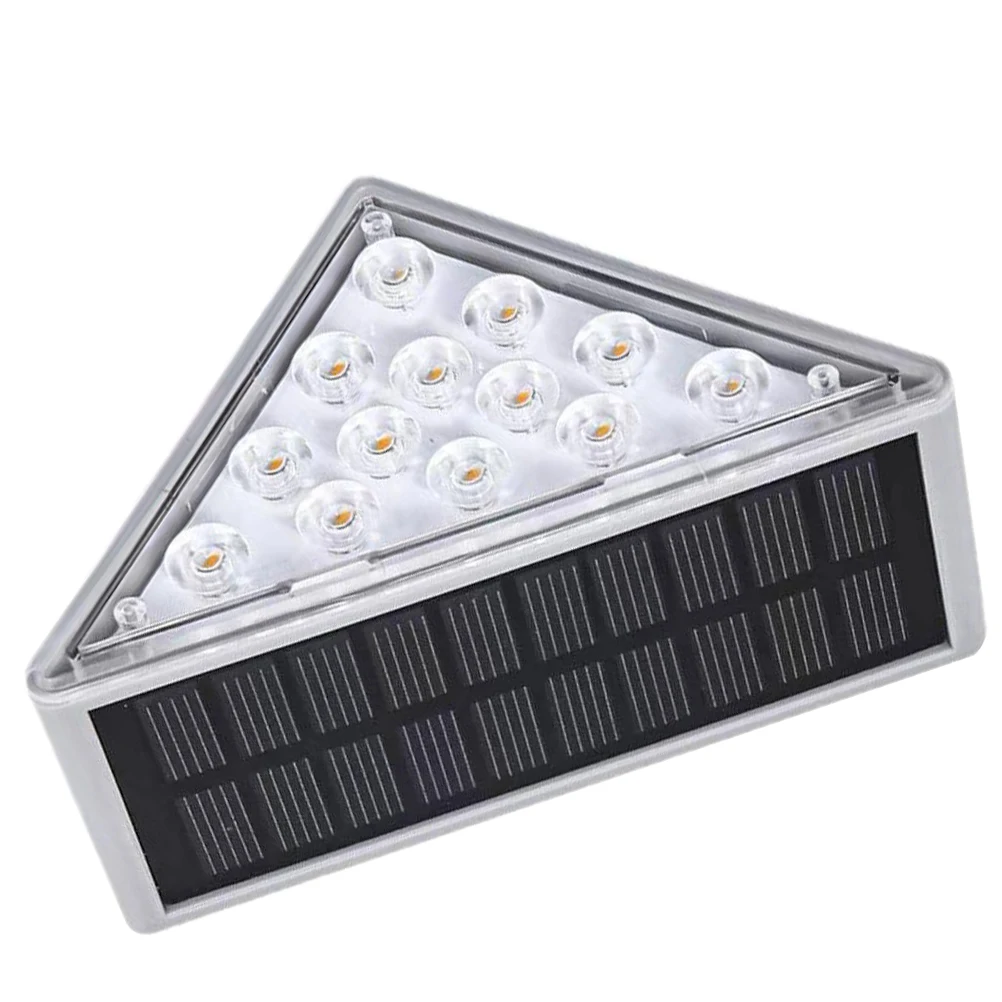 

Solar Step Light Outdoor Deck Stair Porch Yard Lights Waterproof IP68 Rechargeable Automatic On Color Solar