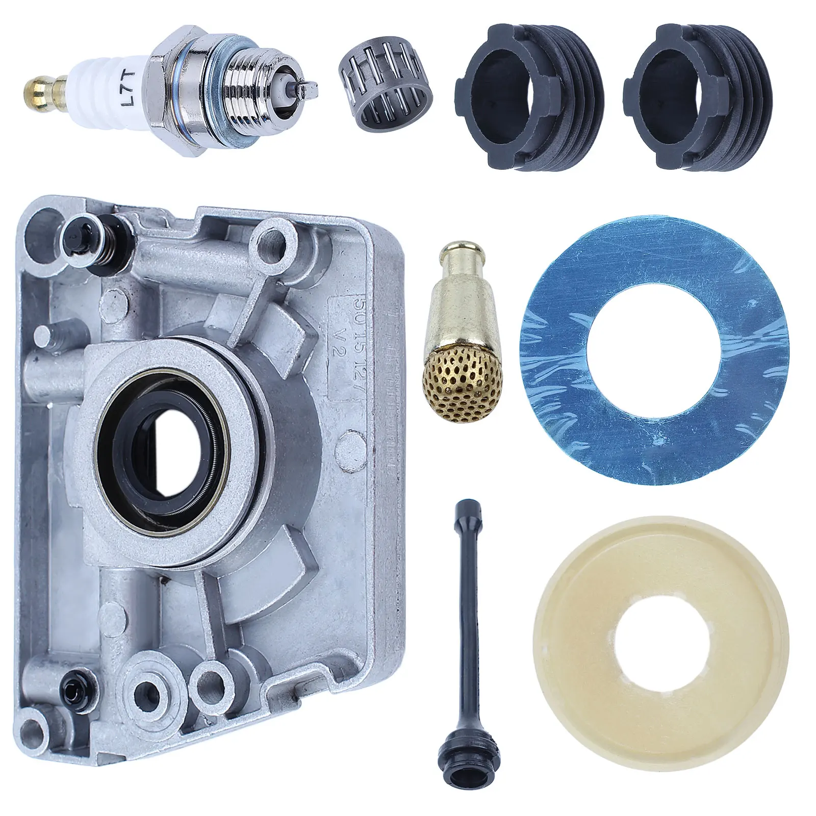 Imagem -03 - Oil Pump Drive Worm Gear Clutch Dust Cover Conjunto para Husqvarna 268 272 66 61 Jonsered 625 630 670 Motosserra 501512501