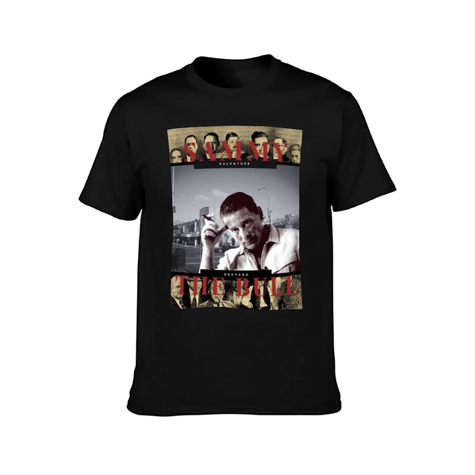 SAMMY THE BULL T-Shirt, Summer Casual Cotton Tee, Oversized Streetwear Tops, Vintage Graphic Print, Loose Fit Short Sleeve