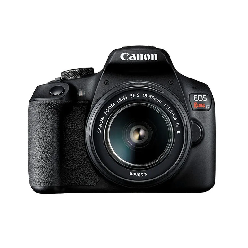 طقم عدسات Canon T7 وeos Rebel ، طقم عدسات 18-55 ، عدسة 55-