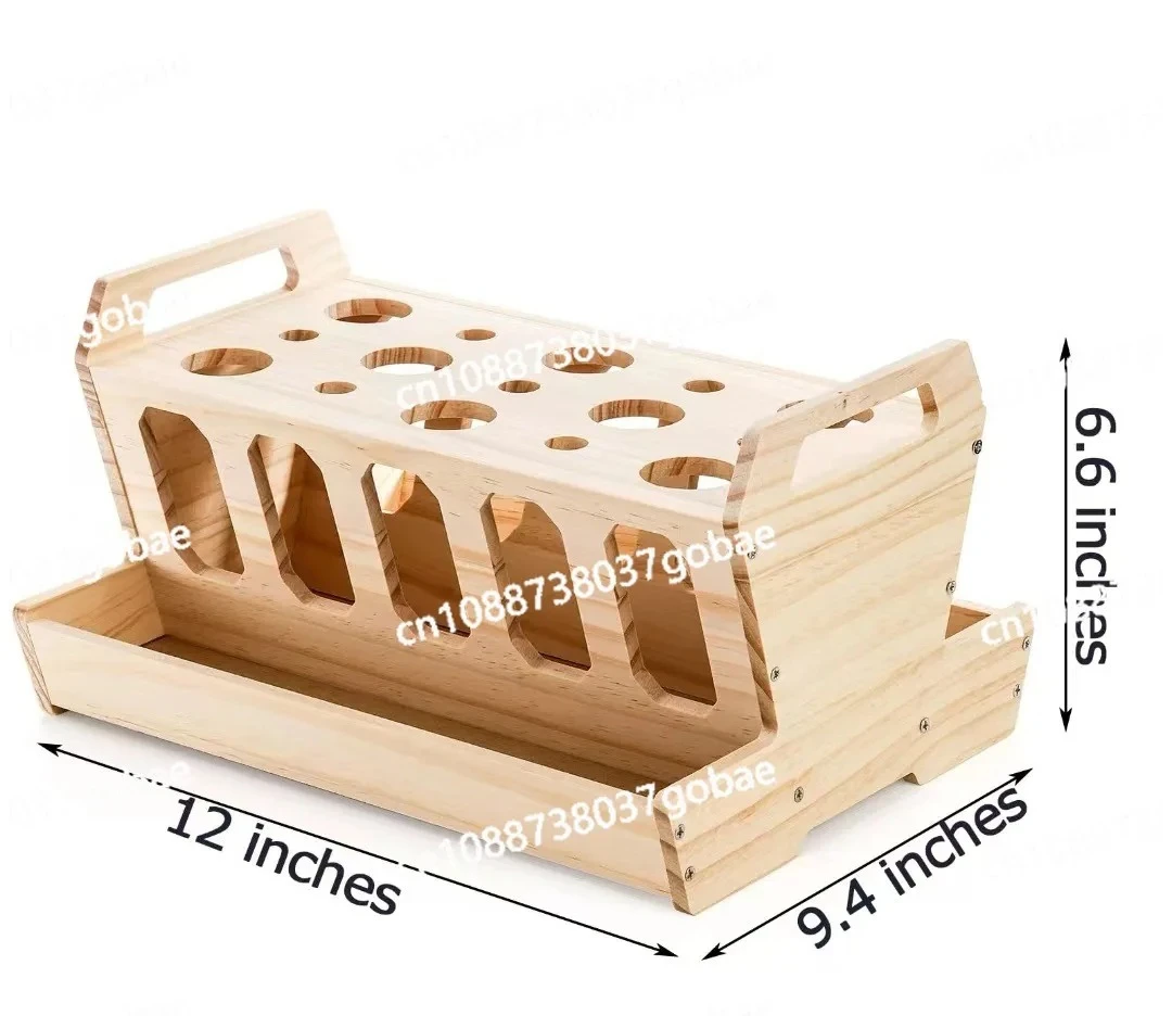 

Диспенсер для кормления сена для домашних животных, съемный, из массива дерева