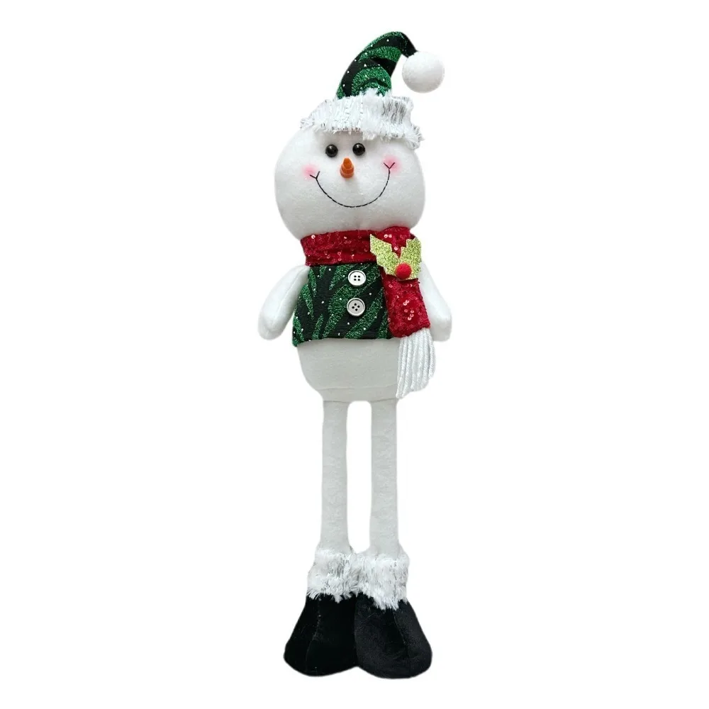 

New Snowman Christmas Doll Stretchable Soft Santa Claus Cute Sequins Christmas Decoration Home Decoration