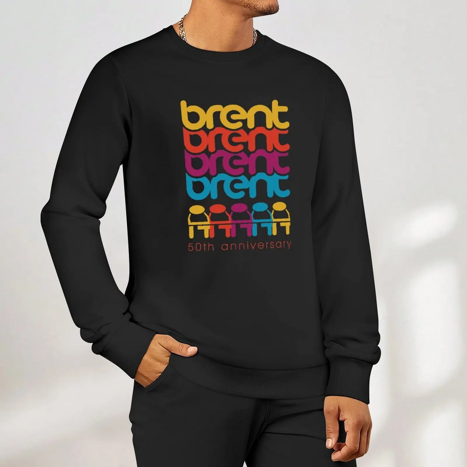 Brent 50th السترة الرجالية الشتوية سترة الخريف الجرافيك تي شيرت الرجال النمط الياباني البلوز المعتاد