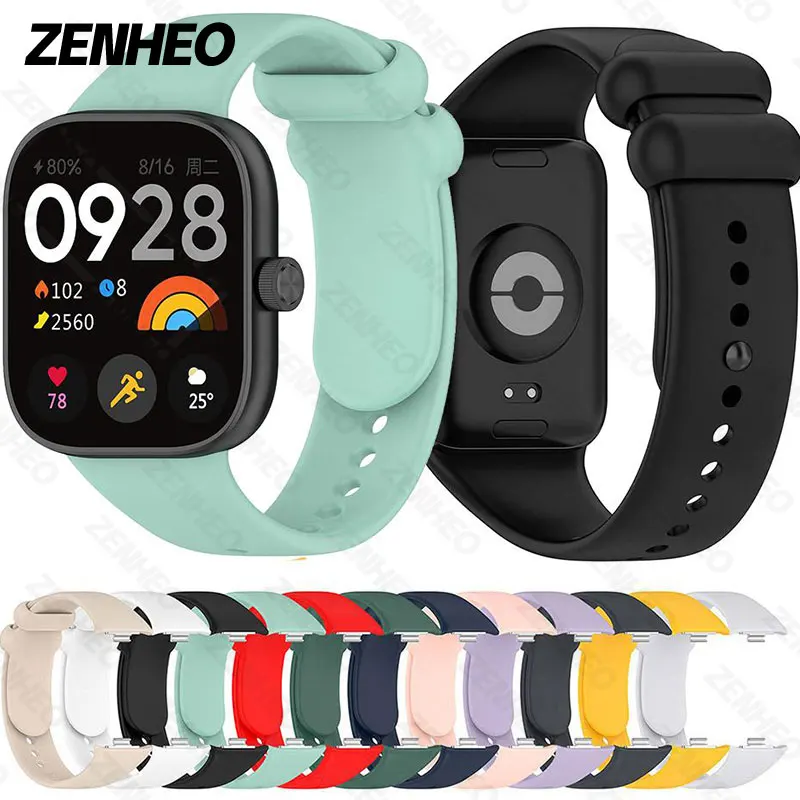 

Silicone Breathable Strap for Redmi Watch 4 / Xiaomi Band 8 Pro Replament Bracelet Belt Soft TPU on Watch4 Watchband Wristband