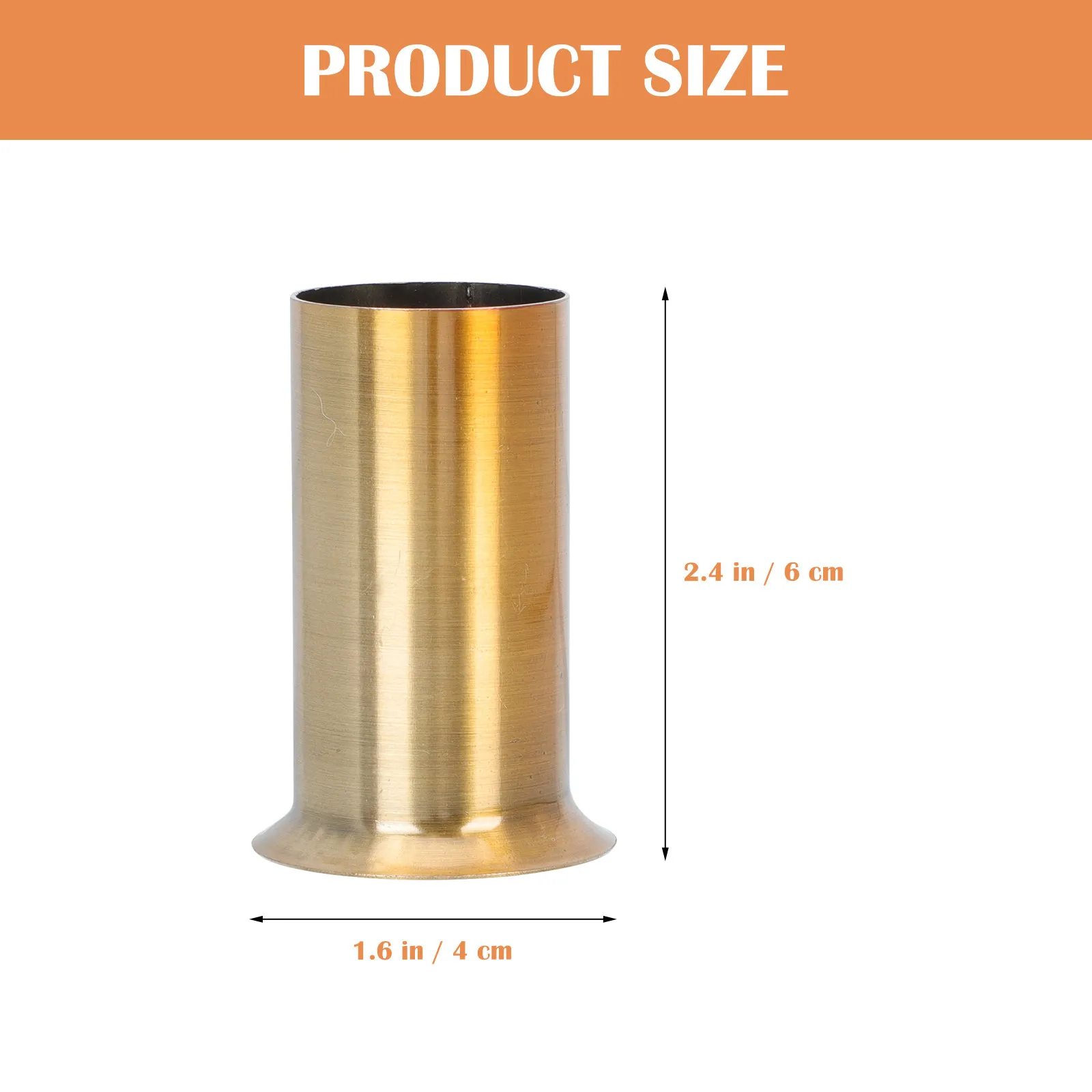 10Pcs Crystal Chandelier Lamp Base Sleeve Iron Chandelier Flanging Sleeve Replacement Lighting Parts Retro European Style