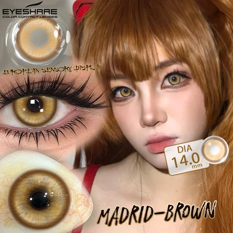 EYESHARE Farbige Kontaktlinsen für Cosplay Anime Lila Rosa Niedliche Kontaktlinsen Rote Linsen für Halloween Make-up Blaue Pupillen Y2K Linsen – Detail 28