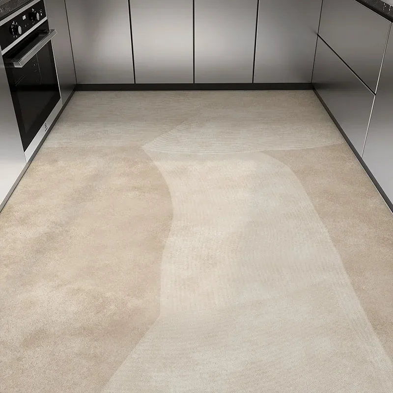 Kitchen Large PVC Floor Mat, Waterproof, Oil-proof, Leather Rug, Oversize, Big Size, Non-slip Area Rugs, Cuttable Foot Mats