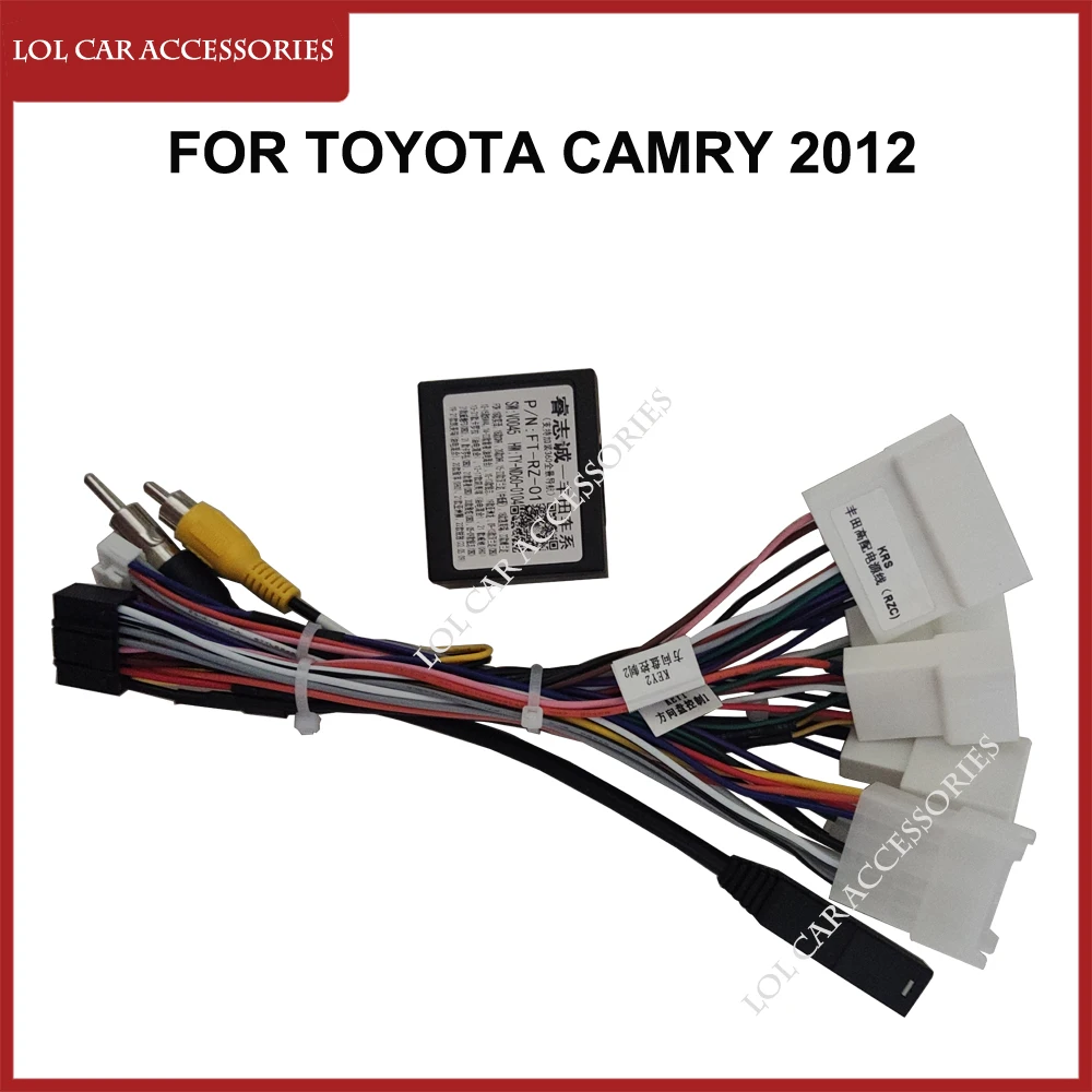 

Car Radio GPS MP5 Player Android Power Cable Canbus For Toyota Camry 2012 Panel Dash Frame Wiring Harness