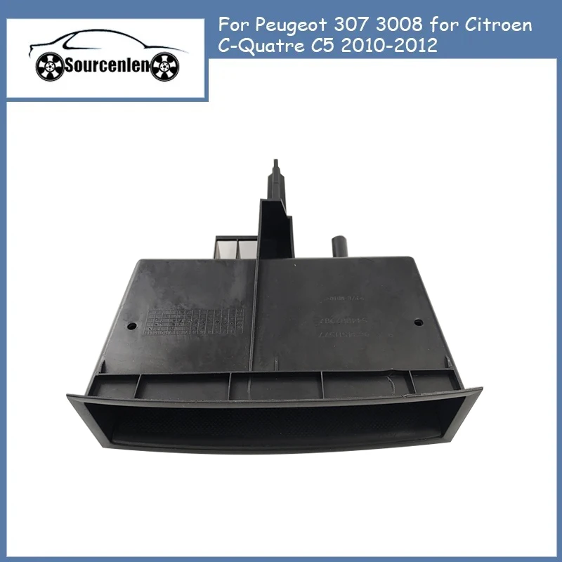 

Оригинальный ящик для хранения приборной панели под компакт-диском, ящик для хранения с подкладкой для Peugeot 307 3008, для Citroen C-Quatre C5 2010-2012 821176