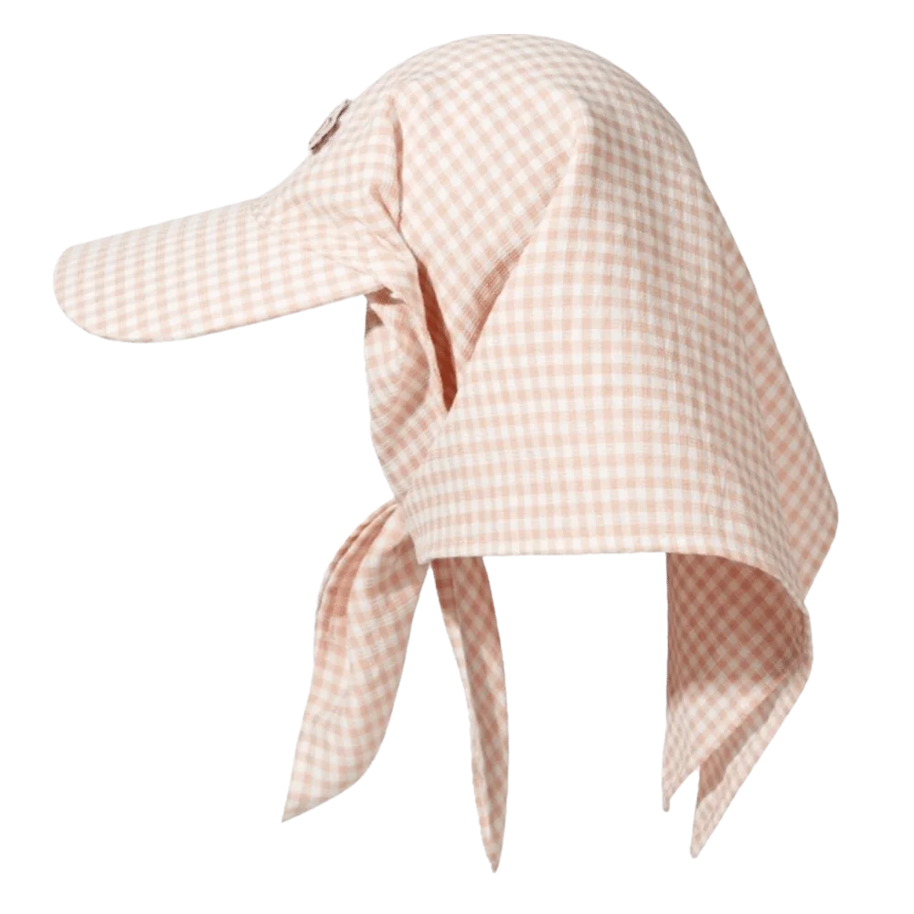 Cotton Korean Headscarf Baseball Hat Quick Drying Breathable Triangle Headscarf Baseball Cap Checkered Sweet