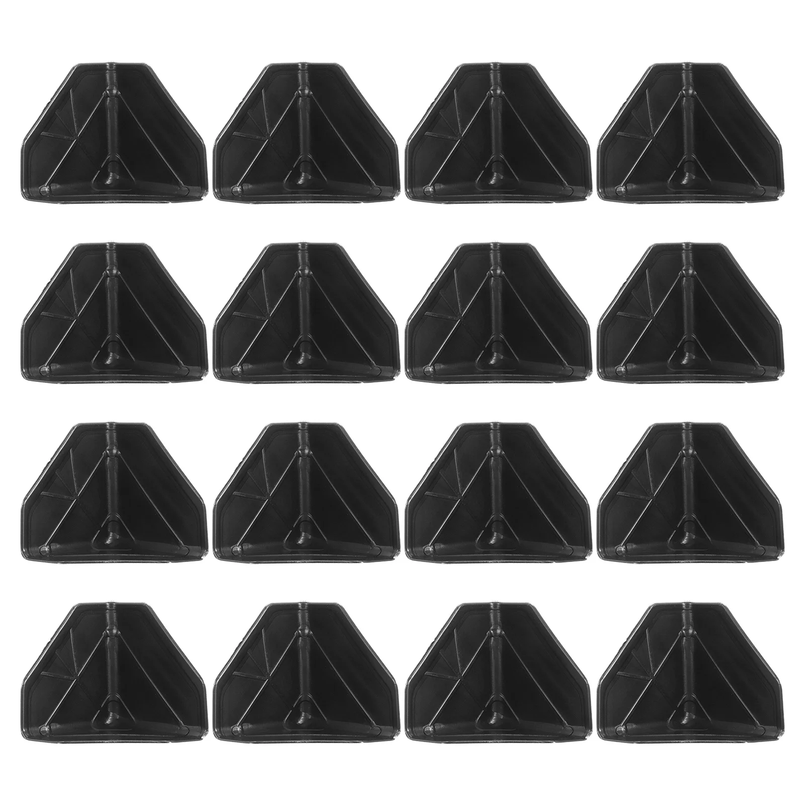 

100Pcs Corner Protectors Hard Bumper Cushion Black for Furniture Desk Table Edge Protection Box Packaging Guard Corner Cover