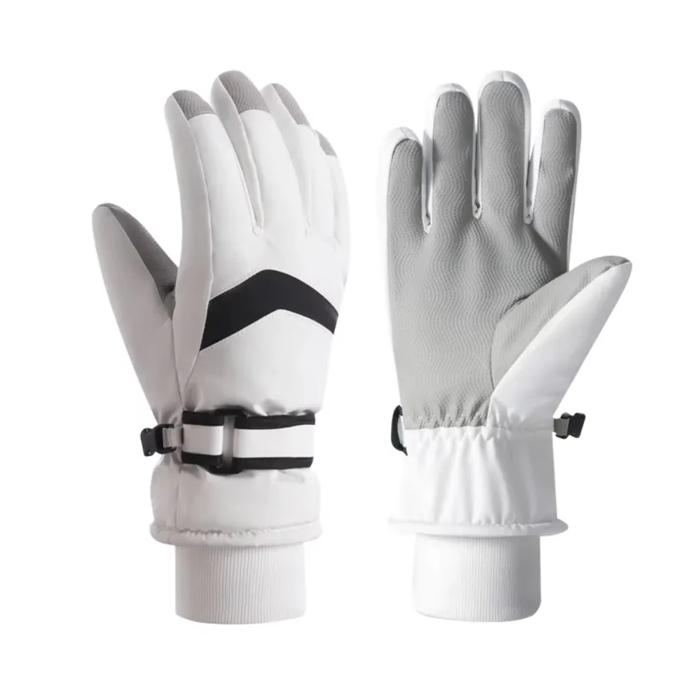 

1 Pair Non-Slip Women's Skating Mittens Touch Screen Palm Protection Skating Gloves Thicken Cotton Figure Skating Gloves Woman
