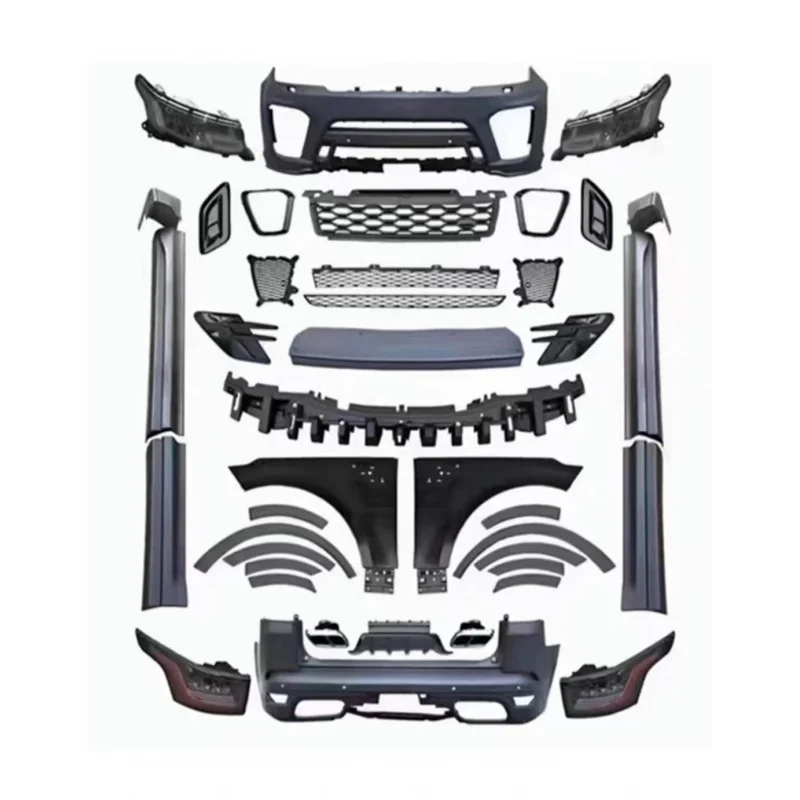 

GIANT Compatible with Land Rover Range Rover Sport Old Model Modified New Model Large Surround Headlight Taillight Fender Grille