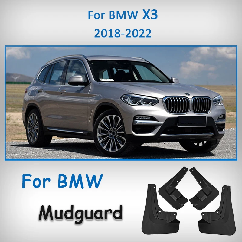 

Для BMW X3 III G01 2017 2018 2021 2022 автомобильные брызговики, защита крыла, брызговики, комплект аксессуаров для передних и задних крыльев