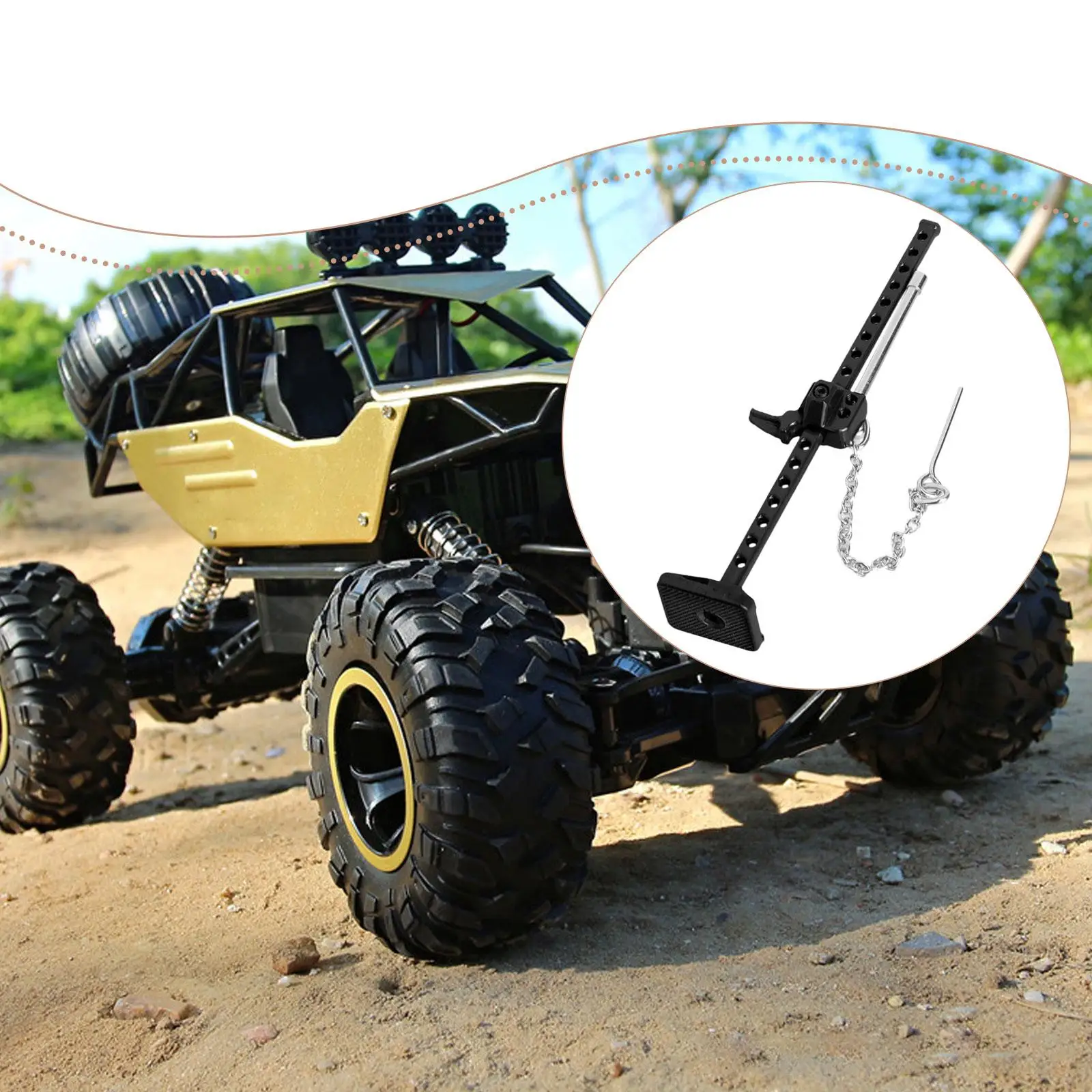 Sliding Jack for 1/18 And 1/24 RC Crawler Cars, Replacement Accessory for SCX24