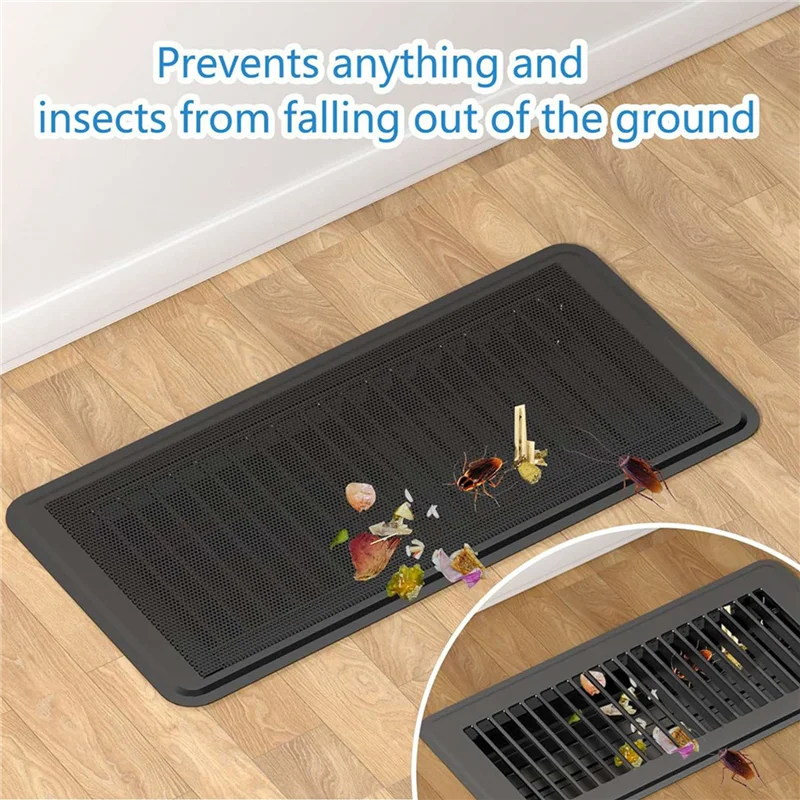 

【Best Selling】Floor Vent Covers, Strong Magnetic Vent Mesh Air Vent Filters, 4X10inch PVC Floor Register Vent Screens, 8PCS