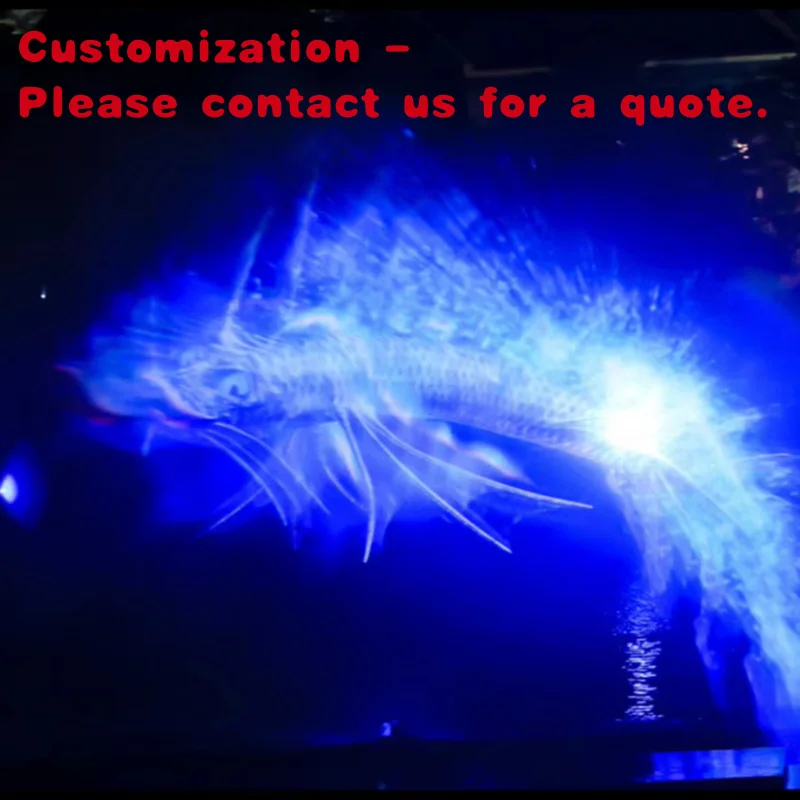 

custom.3D Technology Projector Device on Screen Projection Fountain Modern Ornament With Lights