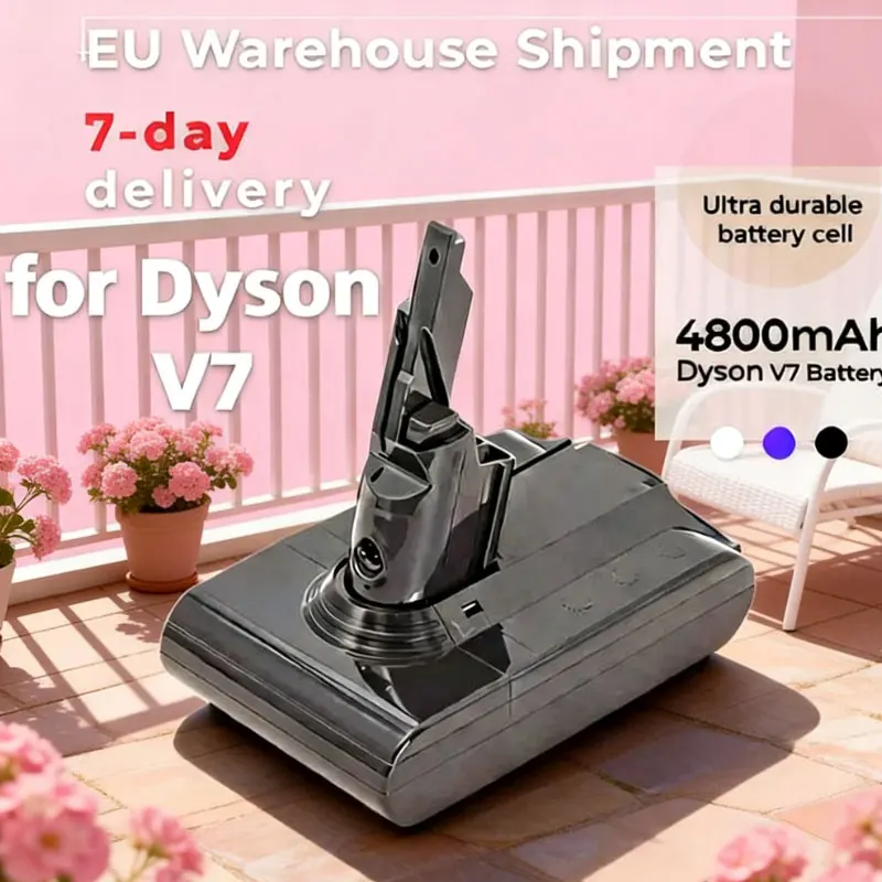 100 % originaler professioneller Ersatzakku für Dyson V7 – 21,6 V Lithium-Ionen-Akku für Dyson V7 Tier Pro Staubsauger, leistungsstarke Energielösung