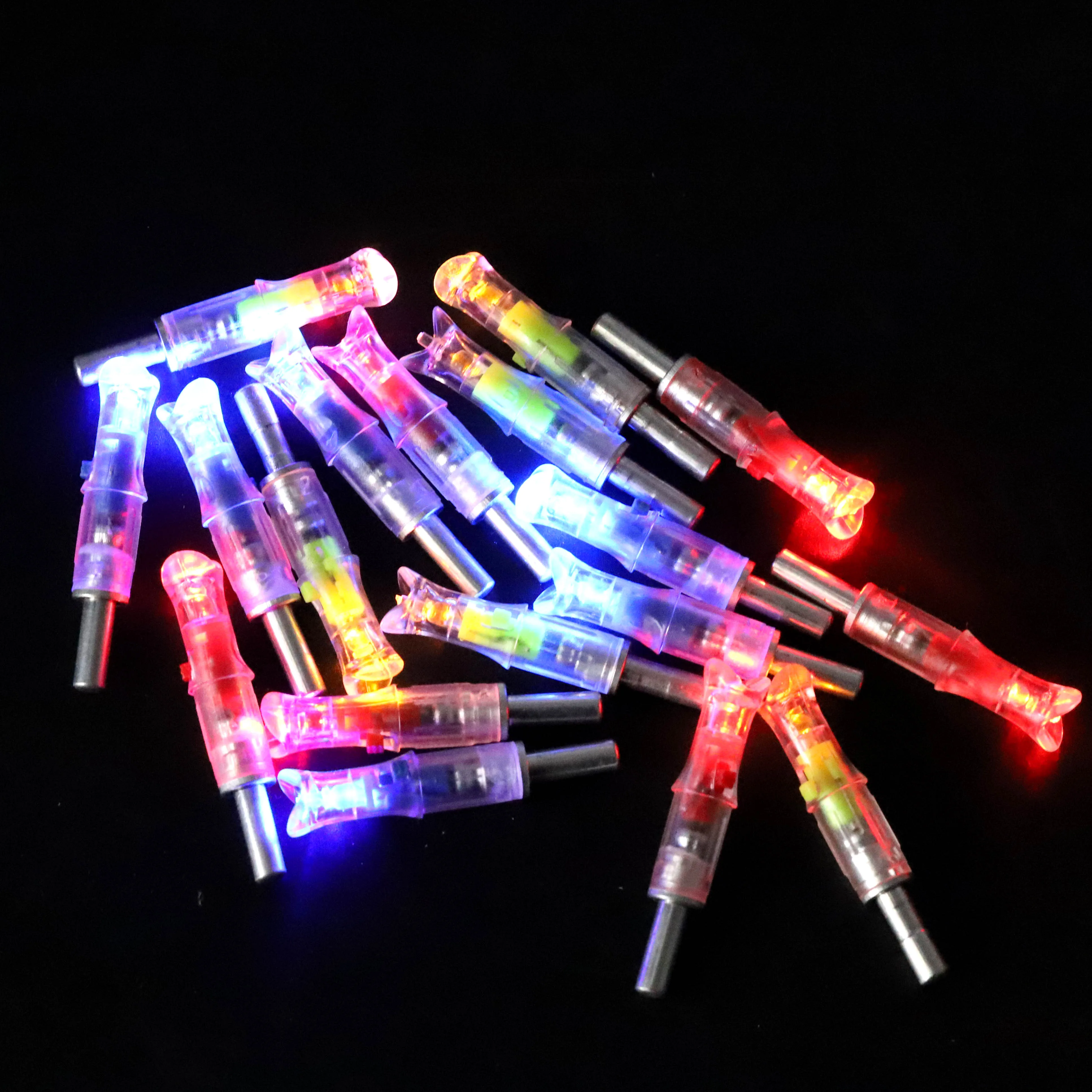 6Pcs Crossbow Led Lighted Archery Arrow Nock Tail Fit for 7.62mm Arrow Shaft