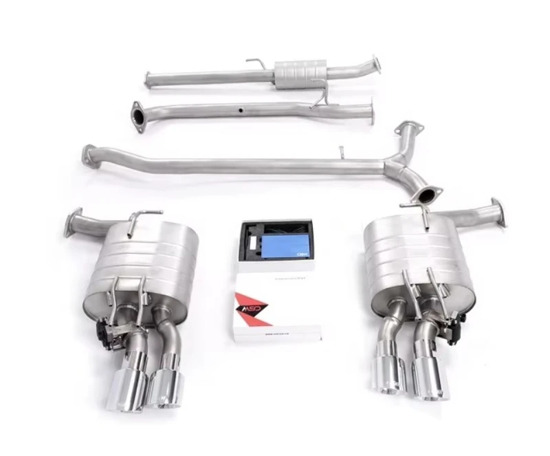 Trustable Quality Active Sound Exhaust Muffler With Electric Valve Control Dual Chrome Tips Fit For Toyota 8th Gen Camry 2.0 2.5