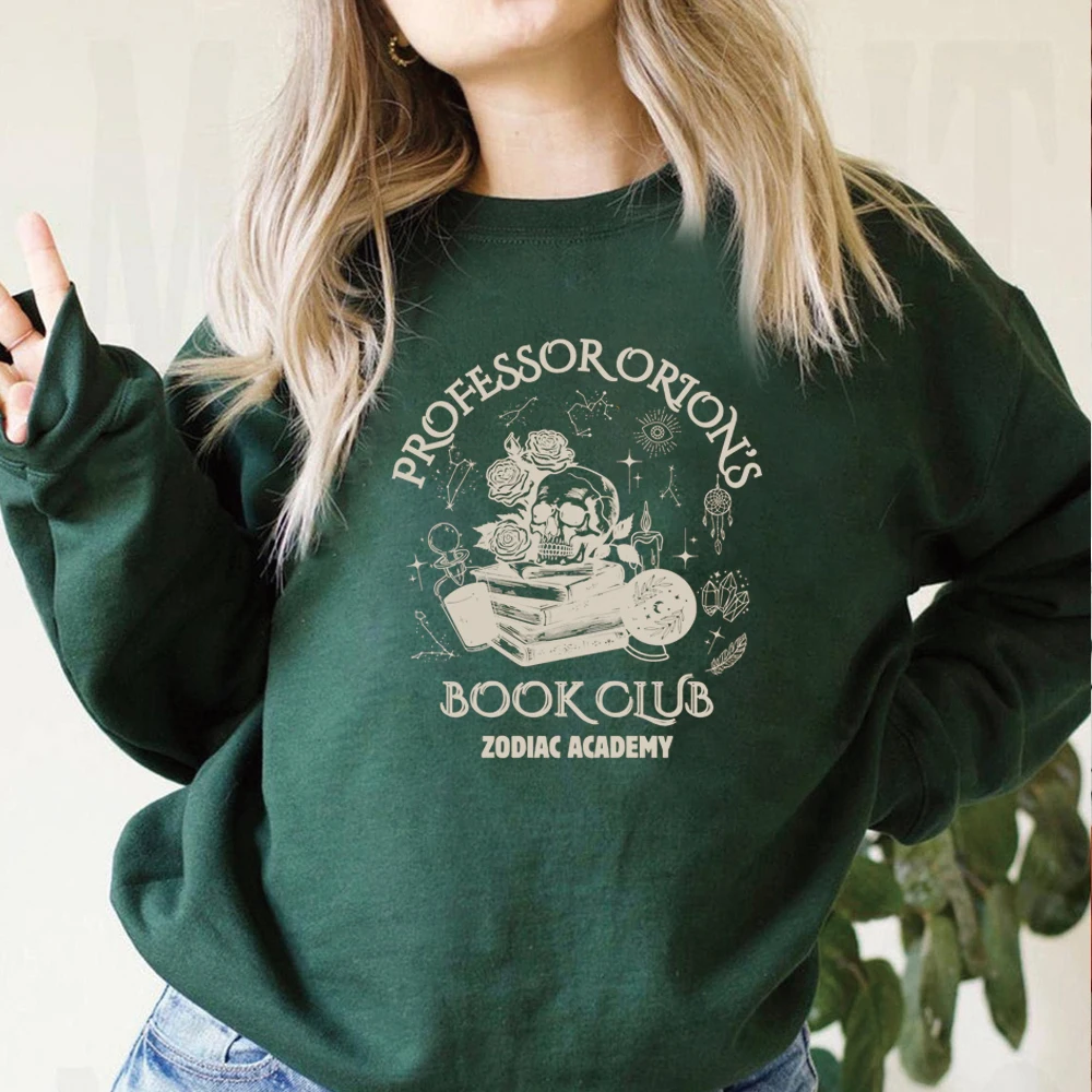 

Винтажная толстовка с круглым вырезом «Книжный червь», толстовка с капюшоном «Книжный клуб», «Академия зодиака», пуловер «Книжный пуловер», подарок для любителей книг, фантазийный читатель