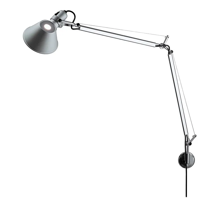 

Italy, rocker arm telescopic designer living room study medieval bedside reading wall lamp