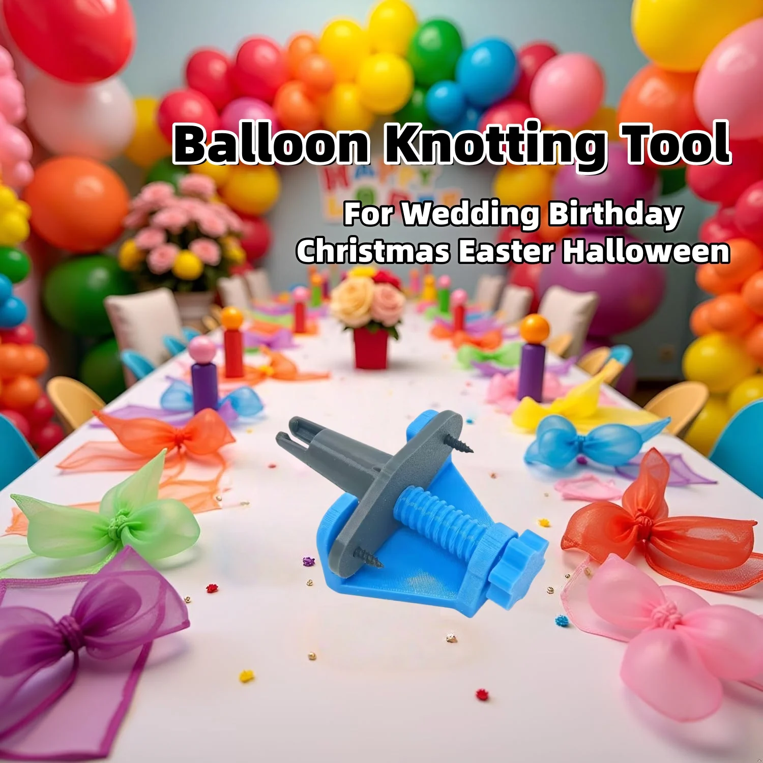 

Balloon Knotting Tool Balloon Knot Globos Seal Accessories Balloon Knotter For Wedding Birthday Christmas Easter Halloween