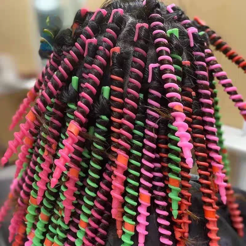 

No Heat Hair Rollers Curls Curling Rod Roller Sticks Perm Rods Set Heatless Hair Curler Wave Formers Colorful Hair Styling Tools