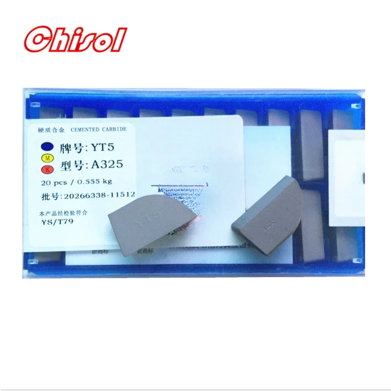 

20pcs/box A325 A325Z YT5 YW2 YW1 YT15 YT14 YG6 YG8 Carbide Brazed Inserts Welding Tips Blade Cutter