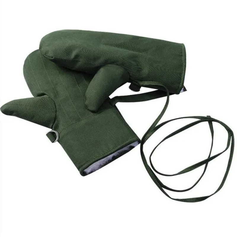 luvas-de-la-vintage-verde-exercito-com-forro-de-pele-de-carneiro-e-pelo-integrado-grossas-e-acolchoadas-para-protecao-em-clima-frio