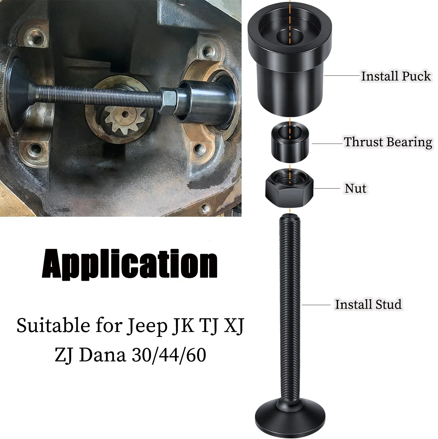 

Suitable for Jeep JK TJ XJ ZJ Dana 30/44/60 Front Differential Inner Shaft Side Seal Installation Tool