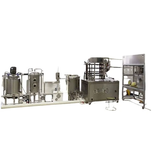 

University laboratory, juice production line, small, fully automatic, beverage production line