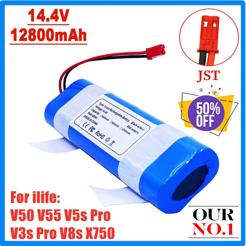 

14.4V 3000mAh Lithium Battery for Xiaomi V3s Pro V50 V50Pro V5s Pro V8s X750 Vacuum Cleaner Battery