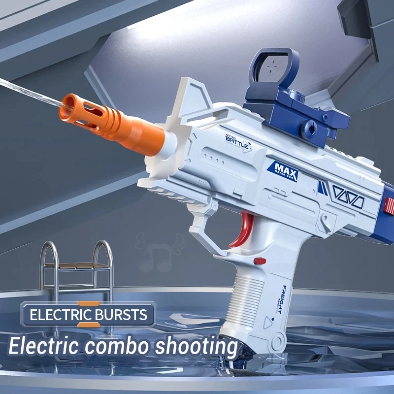 مسدس مياه كهربائي للأطفال ، مسدس أوتوماتيكي بالكامل ، مسدس لعبة إطلاق النار ، حمام سباحة صيفي ، لعبة الشاطئ للأطفال ، الأولاد والبنات ، ألعاب الكبار ، جديدة #2