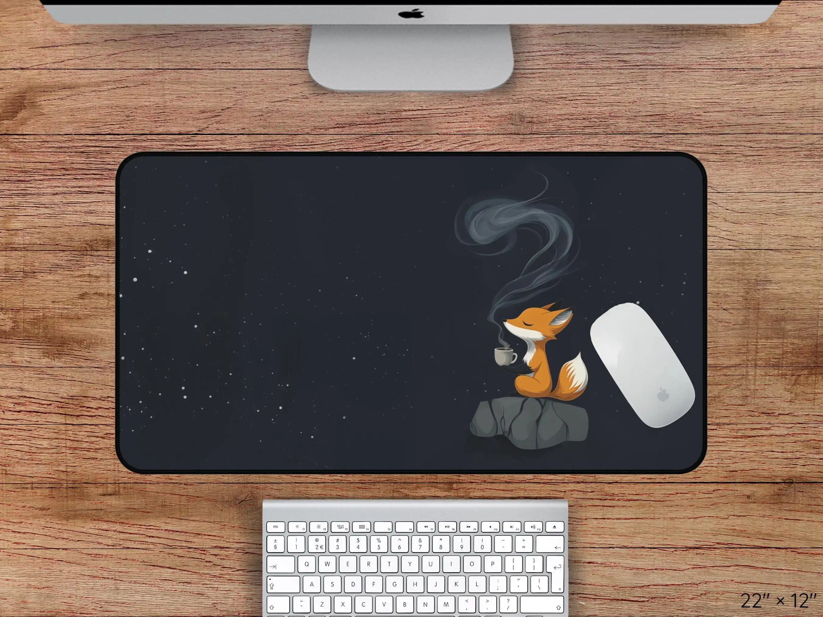 Comfortable Fox Desk Mat, Non-slip and Waterproof Mouse Pad, Office and Gaming Desk Decoration Mat, A Perfect Gift for Friends.
