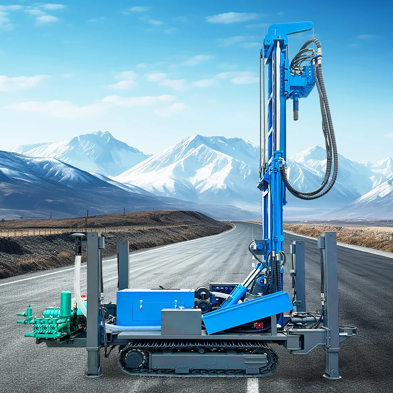 1000M Advanced Portable DTH Crawler Diesel Rig Efficient Stable Ultra Deep Rock Drilling Water Well Drilling Rig Machine