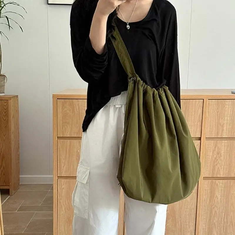 

Fashion Casual Drawstring Bags Tote Shoulder Bag Lady Purse Casual Leisure Bag 20CA