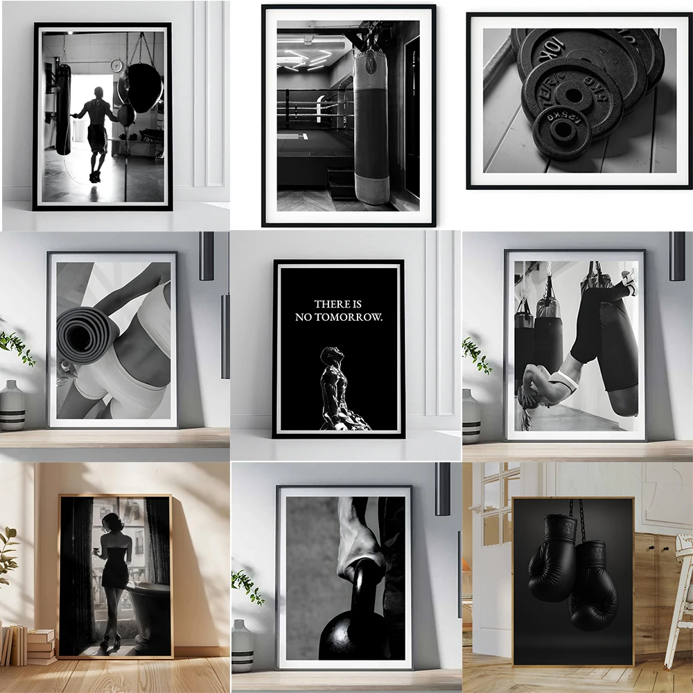 Photography Training - Black and White Boxing Poster Fighter