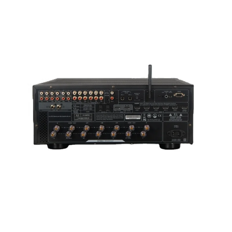 AT-2300PRO 7.1.4 Dolby Atmos DTS AV Receiver Lossless Sound Effect Channel Digital Karaoke System