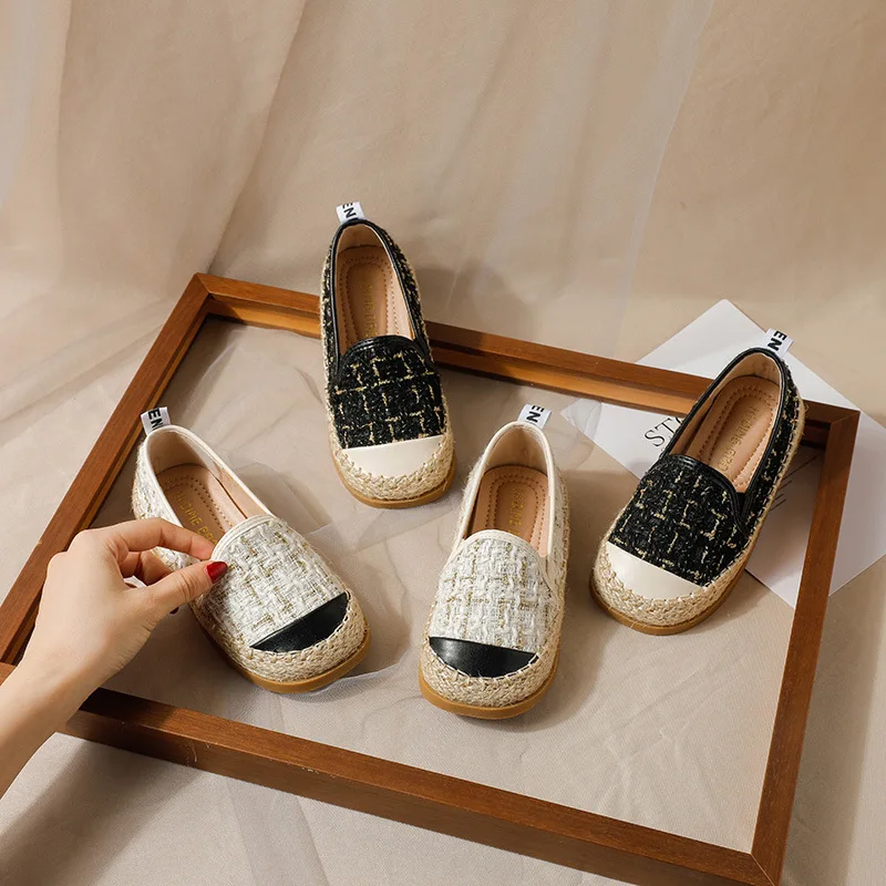 Fashion Baby Girl Princess Flats Shoes Infant Toddler Child Casual Slip Shoes Retro Soft Bottom Shoes Spring Autumn Summer