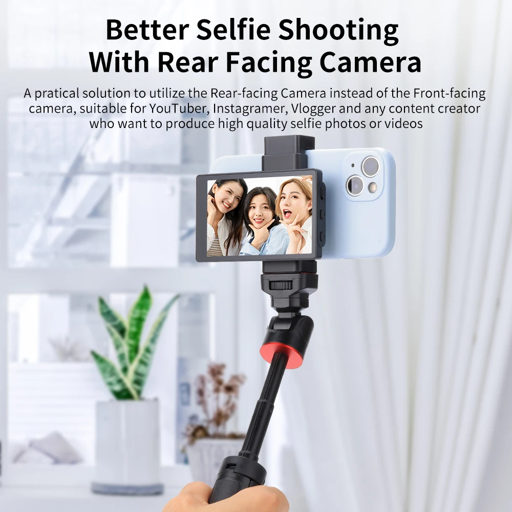 KingMa Monitor Screen Using Phone Rear Facing Camera for Selfie Vlog or Live Stream TikTok Support for Android and iOS iPhone