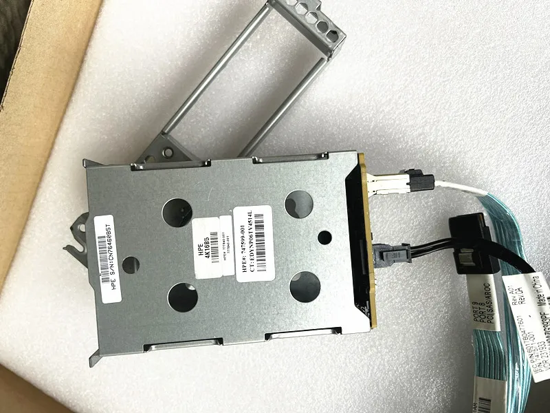 Original DL380 G9 2xSFF HDD Backplane w/Cage w/Cables HDD Cage Backplane Cable 747599-001