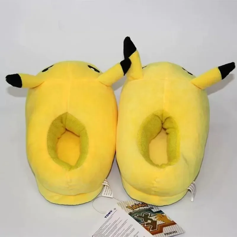 Anime Pokemon Winter Slipper Cute Pikachu Soft Warm Unisex Cosplay Shoes No Slip Comfortable Home Indoor Slippers Christmas Gift