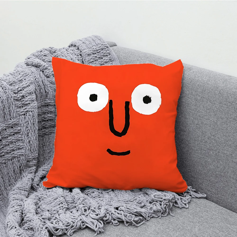 J-Jean-Jullien Aesthetic Art Pillow Case Soft Cushion Cases for Farmhouse Sofa Decor Home Decorations and Protector Pillow Case