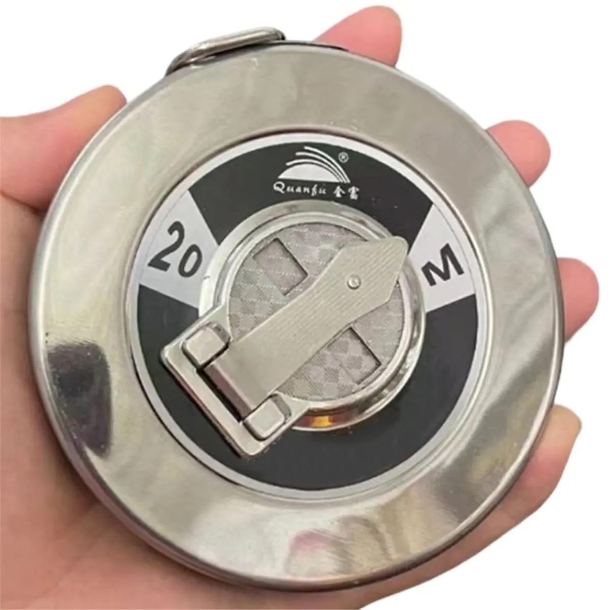 Promotional-Portable Disc Steel Tape Measure-20m Length, Metal Case,Easy-Grip Handle for Construction,DIY&Outdoor Use