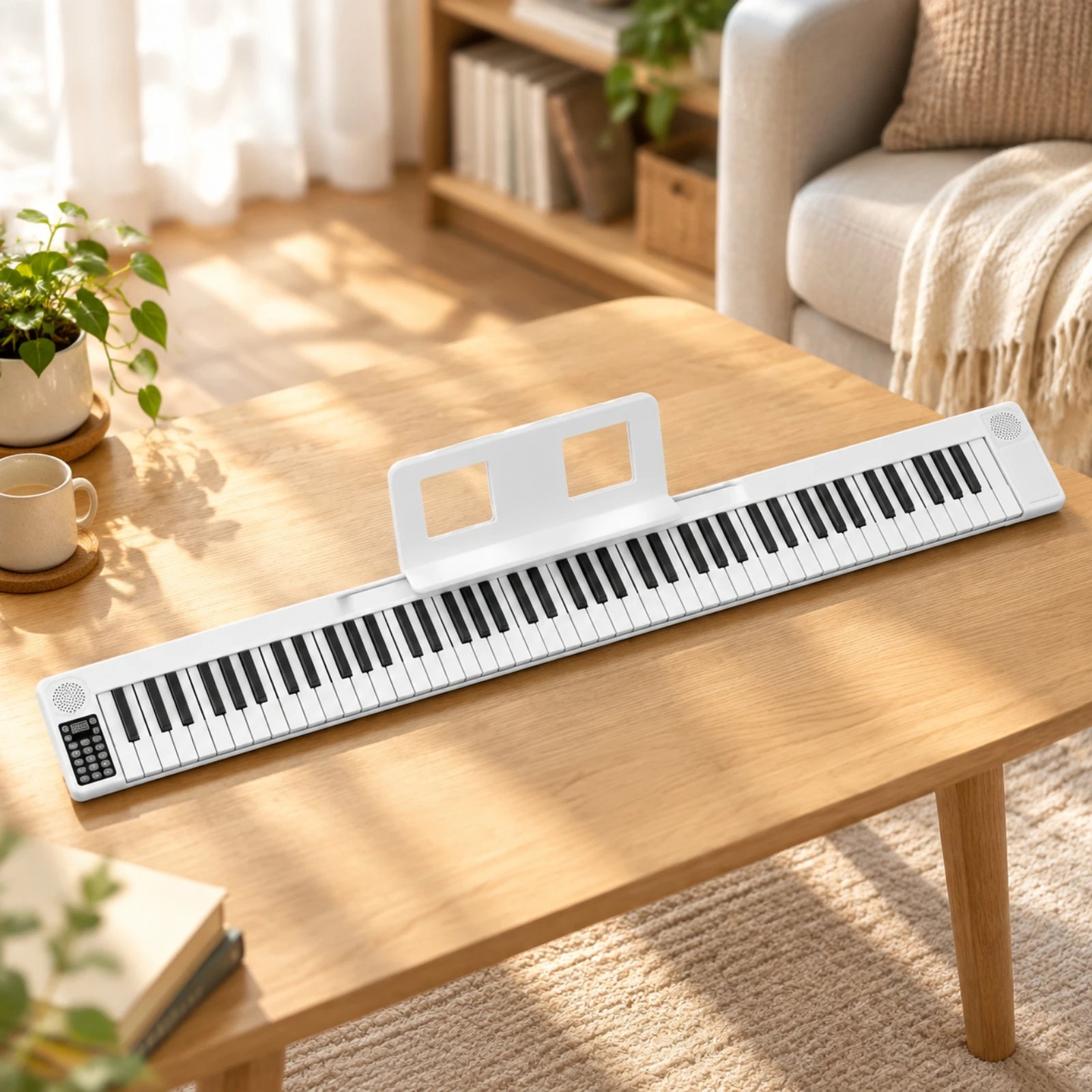 Musical Instrument Lightweight 88-Key Folding Electronic Piano 88-Key Foldable Piano with Carrying Bag Compact for Beginners