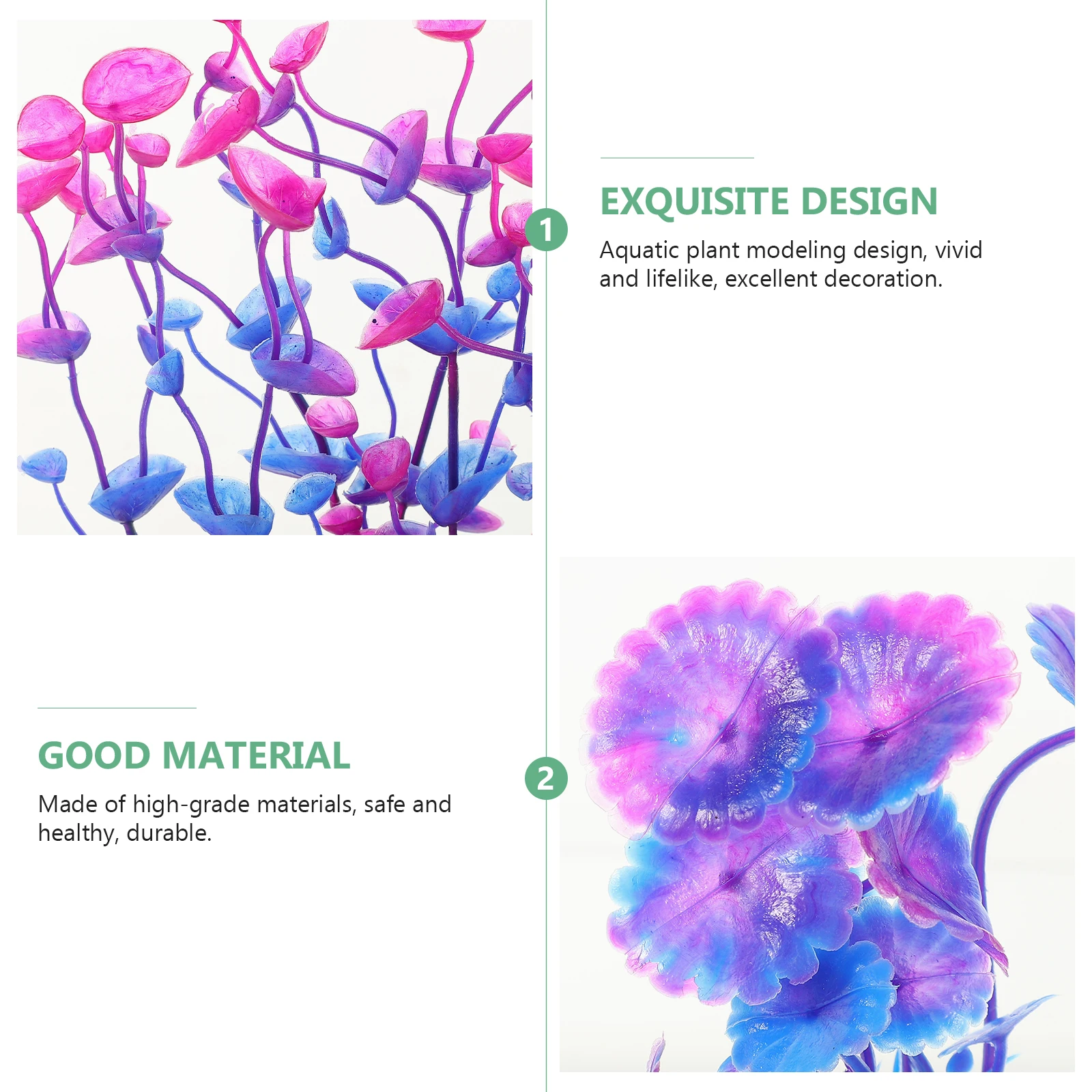 

13 Pcs Water Plants Decorations Fish Tank Accessories Aquarium Plastic Fake Aquatic