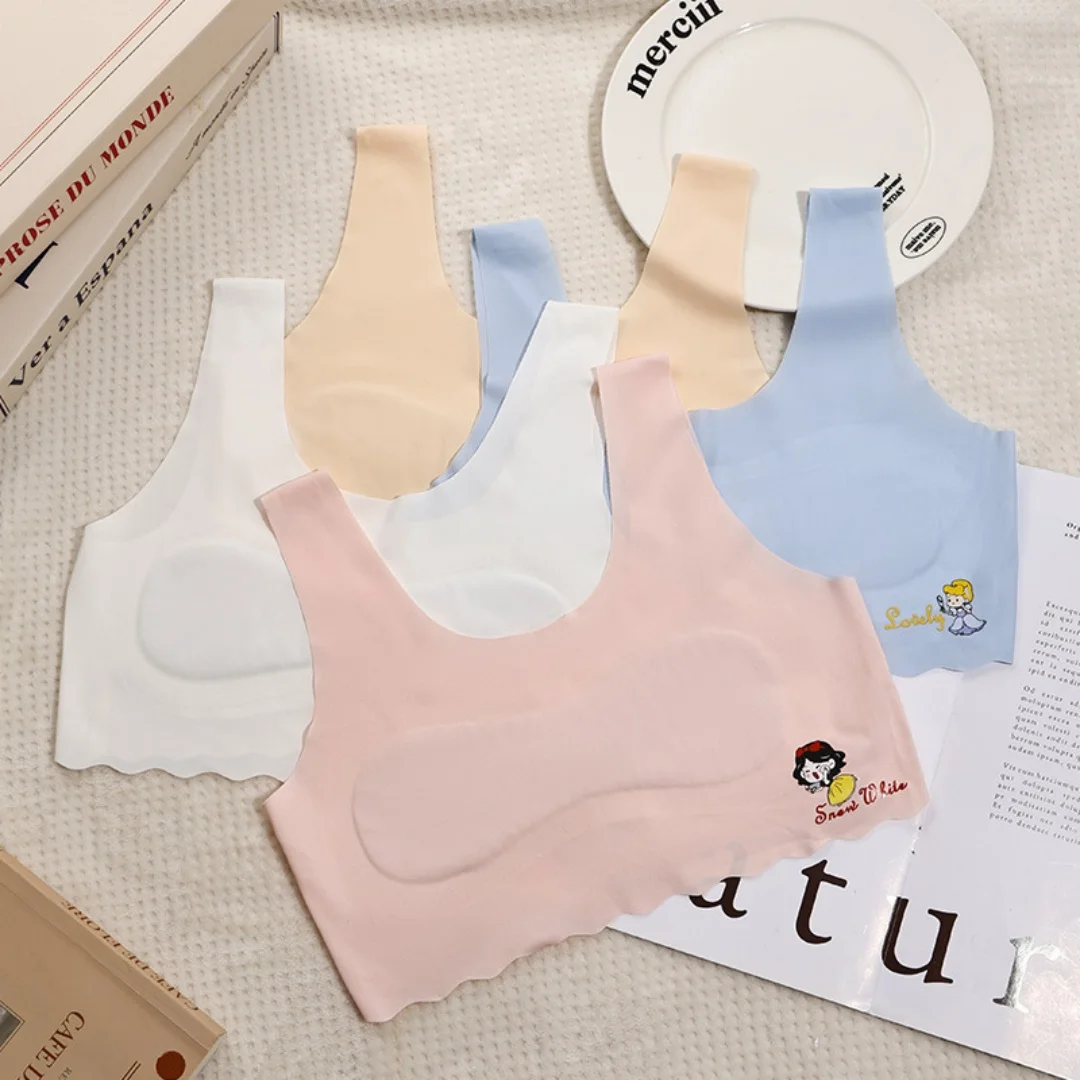 

Summer Girls Lingerie Small Vest Developmental Children's Bra Elementary School Student Lingerie Girls Girl Bra Big Kids Vest