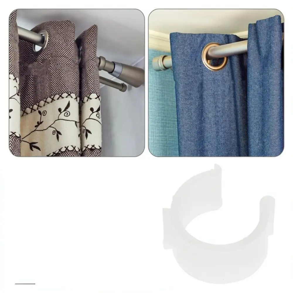 Punch Free Curtain Pole Mounts Adhesive Wall Brackets Reliable Support Hooks For Home Window Treatment Installations